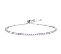 Générique bracelet en argent femme Bracelets à breloques for femmes en argent sterling, perles, maillons, chaîne réglable(Color 03)