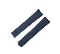 Générique Bracelet en caoutchouc fluoroélastomère approuvé de 20 mm 300, options multicolores(Blue,20MM_NO BUCKLE)