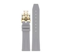 Générique Bracelet en caoutchouc silicone compatible avec les montres VC FIFTYSIX MALTE METIERS D'ART, accessoires de montre 19 mm, 20, 21, 22, bracelet plongée(04 gold,20mm)