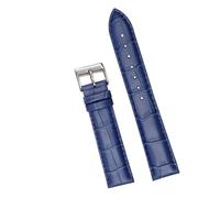 Générique Bracelet en cuir 12/14/16/18/20/22/24 mm + outils(Blue 1,24mm)