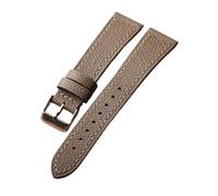 Générique Bracelet en cuir de vachette fait main à motif palmier 18 mm, 19, 20, 21, 22, style vintage, adapté aux bracelets montre fins et anciens cuicui(C rose gold buckle,22mm)