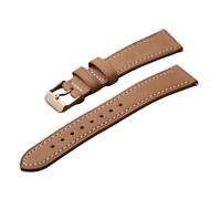 Générique Bracelet en cuir fait main, 18 19 20 21 22MM, souple et à dégagement rapide, bracelet de vache vintage, compatible avec GT4 5 cuicui(A Rose gold Buckle,22mm)