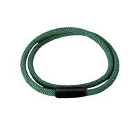 Générique Bracelet En Cuir Tressé Pour Homme, Bracelet En Cuir Tressé Fait Main Avec Fermoir Magnétique Vert Double Tour Tissé Bijoux Couple Bijoux Pour Hommes Femmes