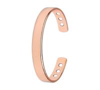 Générique Bracelet en Cuivre Bangle Magnétique Réglable Or Rose