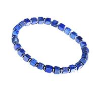 Générique Bracelet en Lapis Lazuli,Accessoires De Mode Bohème - Accessoires de Bijoux en Pierre de Lapis Lazuli,Cadeaux pour Hommes, Garçons, Amis, pour les Fêtes et les Vacances