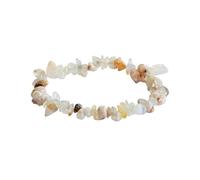 Générique Bracelet en pierre concassée de couleur améthyste naturelle for femmes, bijoux en perles de 5 à 8mm(Sakuraagategravel)