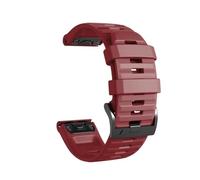 Générique Bracelet en silicone QuickFit 22 mm 26 mm Compatible avec Forerunner 965 955 Solar 945 LTE 935 745 S70 47 mm Accessoire de bracelet de montre souple de sport(Red,QuickFit 26mm)