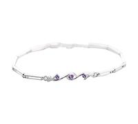 Générique Bracelet Ensembles Cadeau Anneaux Light Temperament Chain To Send Jewelry Jewelry Perles Précieuses Bijoux (Purple, One Size)