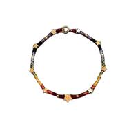 Générique Bracelet Étoiles Scintillantes, Bracelet Étoiles Colorées Tissé Main, Bijoux Inspirants en Perles Faits Main (rainbow)