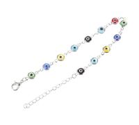 Générique Bracelet Femme Évil Eye Perles Colorées Accessoire de Mode Élégant pour Décoration de Poignet pour Toutes Occasions