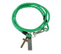 Générique Bracelet Homme Cuir, Bracelet En Cuir Multicouche Pour Homme, Fin, Fait À La Main, Avec Breloque En Croix, Idéal Pour Un Couple, Idéal Comme Cadeau D'Anniversaire Pour Papa, Lui Ou So