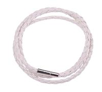 Générique Bracelet Homme Cuir, Bracelet En Cuir Tressé Multicouche, Fait À La Main, Tissé Torsadé, Simple, Vintage, Pour Hommes Et Femmes, Bijoux Pour Père, Blanc
