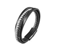 Générique Bracelet Homme Cuir, Bracelet En Cuir Véritable Pour Homme Bijoux Tressés Faits À La Main Avec Fermoir Magnétique Bijoux Bohèmes Avec Pochette Cadeaux D'Anniversaire Pour Papa Lui M