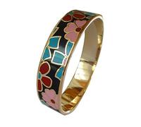 Générique Bracelet Jonc Émail Multicolore Plaqué Or pour Femme (Déstockage Cessation d'activité Retraite)