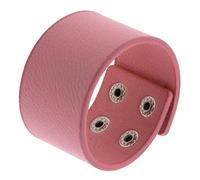 Générique Bracelet Large En Cuir Pour Homme, 4 Cm Rose Bracelets Réglables Cool Vintage Punk Cuff Bijoux Créatifs Unisexe
