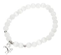 Générique Bracelet Licorne Perlé Pierre de Lune pour Filles Bijou Léger et Cadeau Anniversaire pour Fête à Thème Licorne