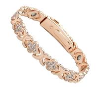 Générique Bracelet - Magnetic Bracelet | Copper Bracelets For Four-Leaf Wedding Birthday Christmas Mother's Day Travel Everyday Wear Formal Casual Summer Lucky Clover Design Gift Box