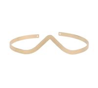 Générique Bracelet Manchette en Fer Doré V-shaped Ouverture Réglable, Bijou de Bras Minimaliste pour Collection de Bijoux Femme