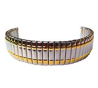 Générique Bracelet Métal Extensible Élastique De Rechange (Bicolore 20)