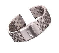 Générique Bracelet métallique brossé plein acier inoxydable 18/20/22/24mm For Gear S3