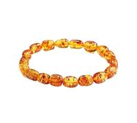 Générique Bracelet multifacettes en ambre naturel sanguin, ambre doré et cire de miel for la protection et la sécurité(Color4)