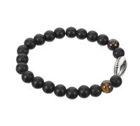 Générique Bracelet Naturelle avec Charme de Ballon de Rugby pour Hommes Bracelet Élastique Chic et Décoratif pour et Occasions Spéciales