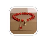Générique Bracelet Onyx Lady Star Rabbit Bijoux de Jade délicats Fête de la St Valentin Fête des Mères Cadeau de Mariage pour Femme Mère Amie Amoureux