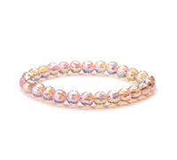 Générique Bracelet Pierre Naturelle Homme, Bracelet Extensible En Perles De Cristal Naturel Facetté De 8 Mm, Inspiré Du Reiki Et Du Yoga, Bijou Énergétique Pour Femmes Et Hommes.