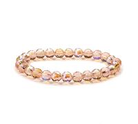 Générique Bracelet Pierre Naturelle Homme, Bracelet Extensible En Perles De Cristal Naturel Facetté De 8 Mm, Inspiré Du Reiki Et Du Yoga, Bijou Énergétique Pour Femmes Et Hommes.