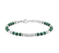 Générique Bracelet Pour Femme En Perles De 4 Mm, Fait À La Main, En Argent, Bijoux En Cristal De Guérison Naturelle, Style Bohème, Tendance, Cadeaux Pour Filles Et Femmes, Malachite