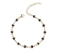 Générique Bracelet Quartz 8 Anneaux Sense Of Fashion Multi Layer Chain Beaded Pearl Bracelet Women's Suit Messages En Cadeau Pour Anneaux (Black, A)
