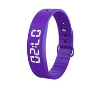 Générique Bracelet Réveil Vibrant - Bracelet Rechargeable Silencieux - Montre Réveil pour Gros Dormeurs 8 Alarmes | pour Adultes et Sommeil Quotidien Voyage Maison Lit Entraînement Marche