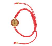 Générique Bracelet Saint Benoît Élégant en Alliage et Corde, Portable et Réglable, Habillage Quotidien ou Décontracté