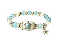 Générique Bracelet « Sea Turtle Blessings » édition limitée 2026, bracelet à perles « Nature Blessing », protection, longévité, voyage en toute sécurité et paix, cadeau inspirant et plein (Tortues)