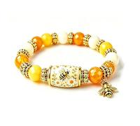 Générique Bracelet « Sea Turtle Blessings » édition limitée 2026, bracelet à perles « Nature Blessing », protection, longévité, voyage en toute sécurité et paix, cadeau inspirant et plein (Abeilles)