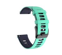 Générique Bracelet sport en silicone compatible avec les montres Venu 3, Forerunner 255, Music 55, 245, 645, Mesh Band 4 et Venu 2 (20 et 22 mm)(Teal Midnight blue,22mm)