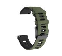Générique Bracelet sport en silicone compatible avec les montres Venu 3, Forerunner 255, Music 55, 245, 645, Mesh Band 4 et Venu 2 (20 et 22 mm)(Army green black,22mm)