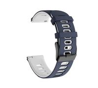Générique Bracelet sport en silicone compatible avec les montres Venu 3, Forerunner 255, Music 55, 245, 645, Mesh Band 4 et Venu 2 (20 et 22 mm)(Blue White,22mm)