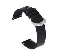 Générique Bracelet vintage 18 mm, 20, 22, 24, couleur huile-cire, classique, noir, marron, universel, accessoires de montre for hommes et femmes(Black,20mm)