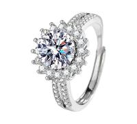 Générique Bracelets Bagues Anneaux Opening Hand Jewelry Japanese Style Ring Couple Ring Classeur Jouet Bagues (Silver, One Size)