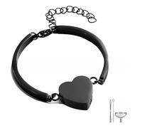 Générique Bracelets d ' urne commémorative pour Cendres, réglage du médaillon en Forme de cœur, Bijoux de crémation pour Animaux de Compagnie et Perte Humaine, de condoléances