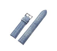 Générique Bracelets de montre en toile souple for hommes et femmes, style sport, style vintage, 10/12/14/16/18/20/22 mm(Light blue,12MM_BLACK BUCKLE)