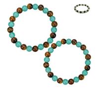Générique Bracelets for Women, Money Bracelet With Green Aventurine & Tiger-Eye, Lucky Bracelet, Money Attraction Bracelets (2PCS)