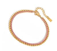 Générique Bracelets Trombones empilables élégants avec breloque Coeur Bijoux réglables pour Femmes Accessoire Tendance Bracelets Coeur Trombone réglables