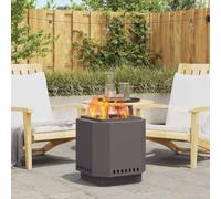 Générique Braise Noir 48 x 48 x 51 cm Acier laminé à Froid,Maison & Jardin, Cheminées, Noir (Poids 11.7KG)