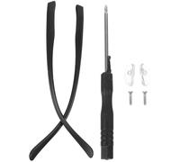 Générique Branches de Lunettes de Remplacement en Tr90 Noir, Facile à Installer, Design, 1 Paire pour Réparation et Entretien de Lunettes