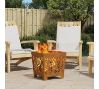 Générique brasero Carré 40x40x40 cm en Acier oxydé,Maison & Jardin,Cheminées,Marron,5.15 KG,858913