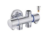 Générique Brass Double Control One in Two/Three/Four Out Angle Valve One Two Three Way Toilet Spray Gun Shunt Multifunctional Valve(Valve Body 3)
