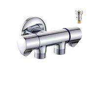 Générique Brass Double Control One in Two/Three/Four Out Angle Valve One Two Three Way Toilet Spray Gun Shunt Multifunctional Valve(Valve Body 1)