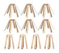 Générique Brass Golf Shaft Shims, Adapter Set, 0.98 inch Universal Club Fitting Parts, Sturdy 6 Leg Golfer Alignment Shims, Professional Golf Repair Tools, Training Workshop Accessories